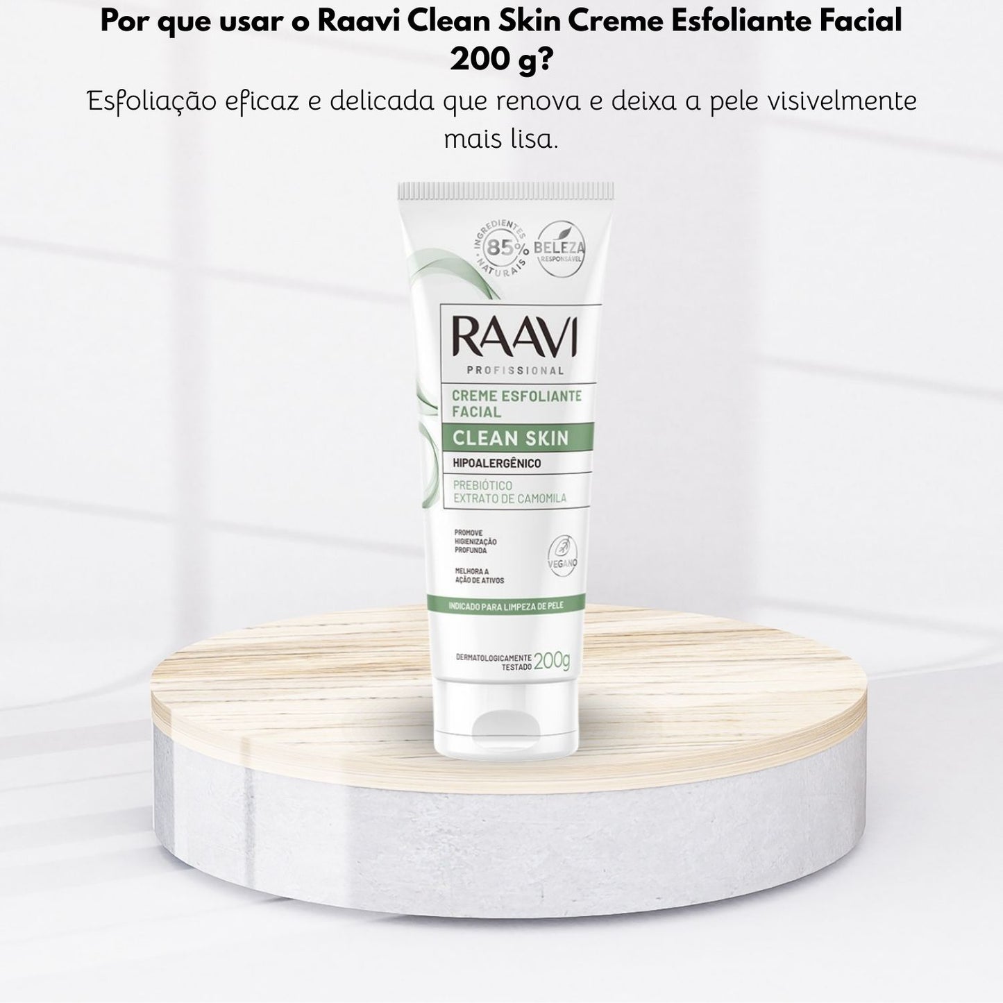 Raavi Clean Skin Creme Esfoliante Facial 200 g