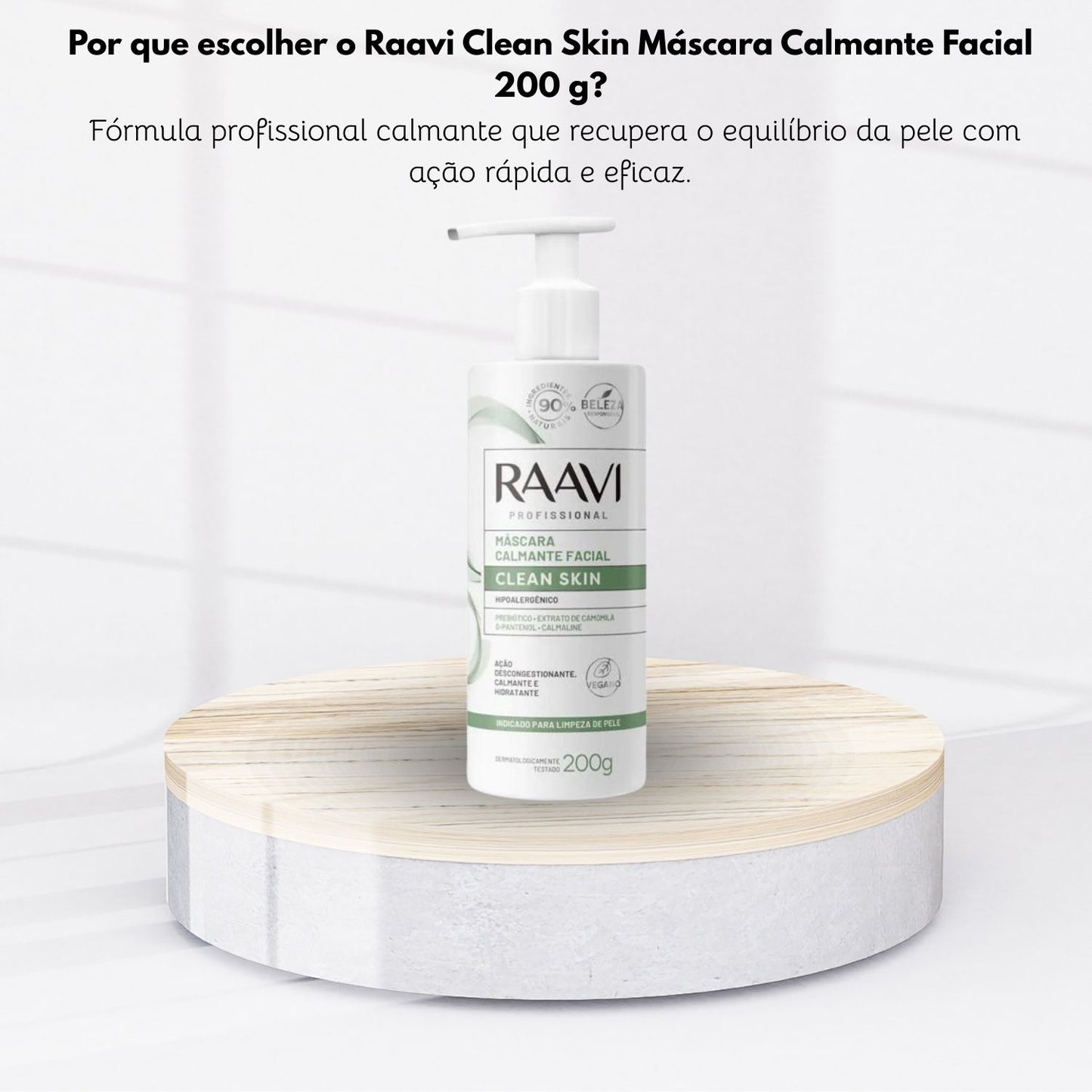 Raavi Clean Skin Máscara Calmante Facial 200 g