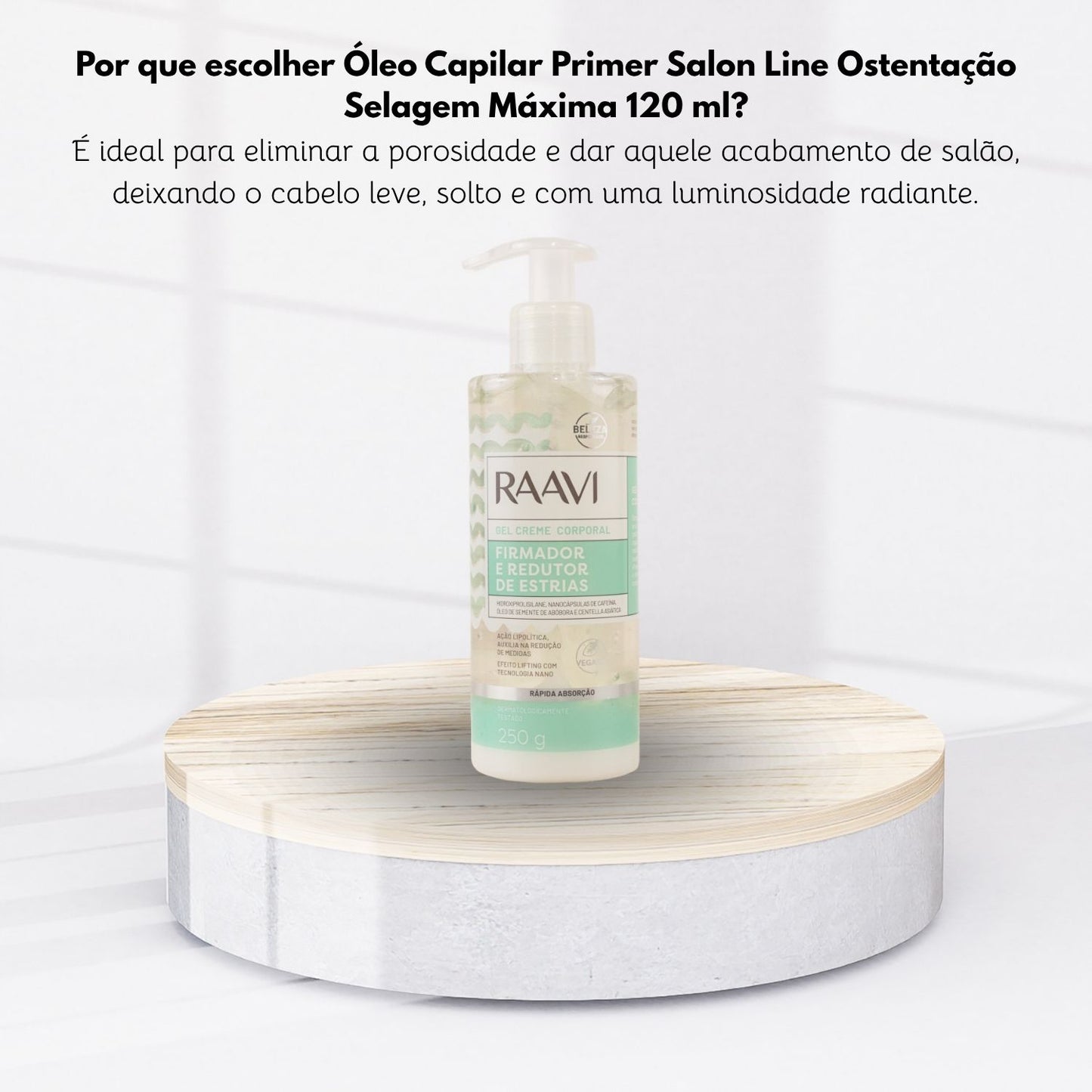 Raavi Fittie Gel Creme Firmador Redutor de Estrias 250 g