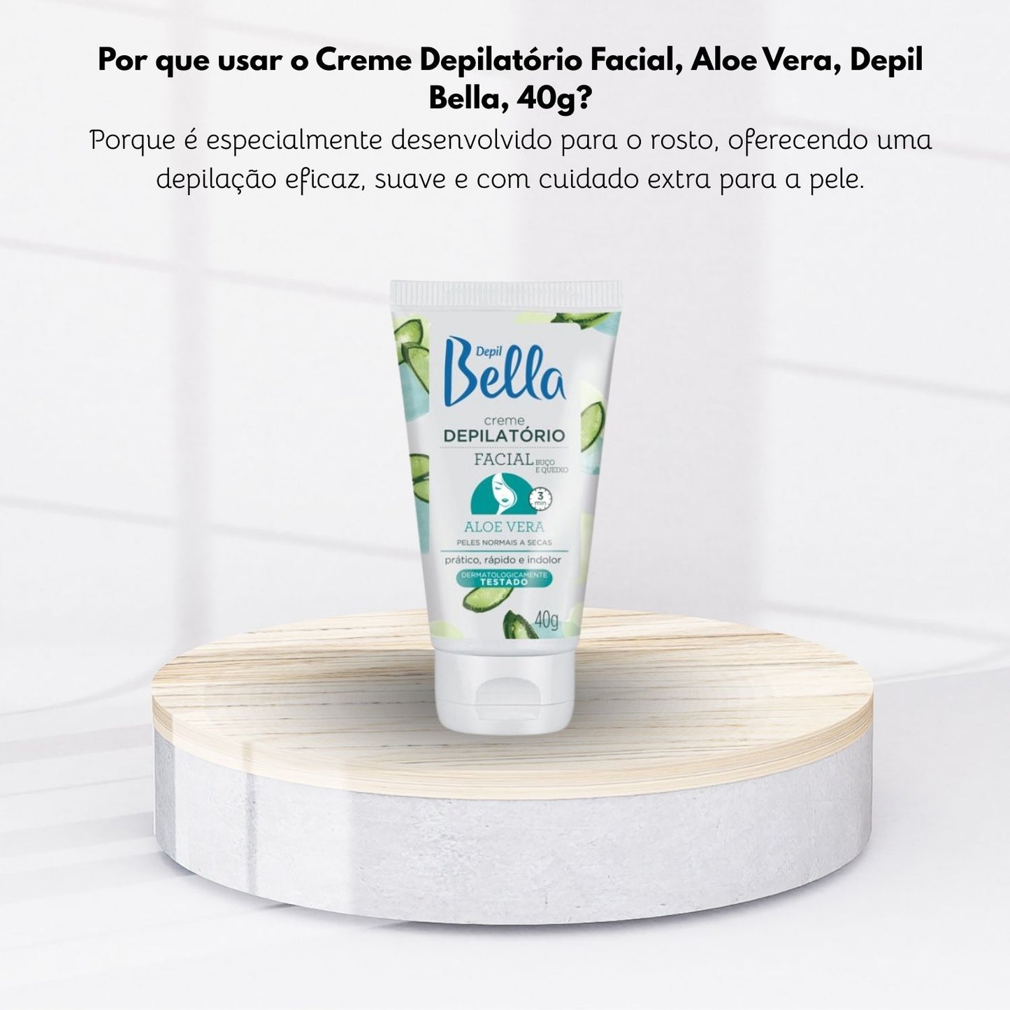 Depil Bella Creme Depilatório Facial Aloe Vera 40 g