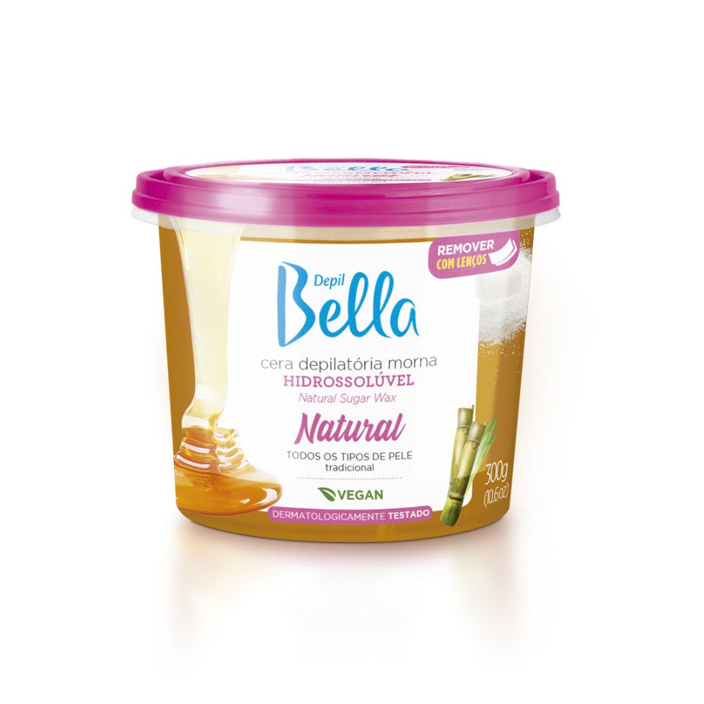 Cera Depilatória Depil Bella Hidrossolúvel Natural 300 g