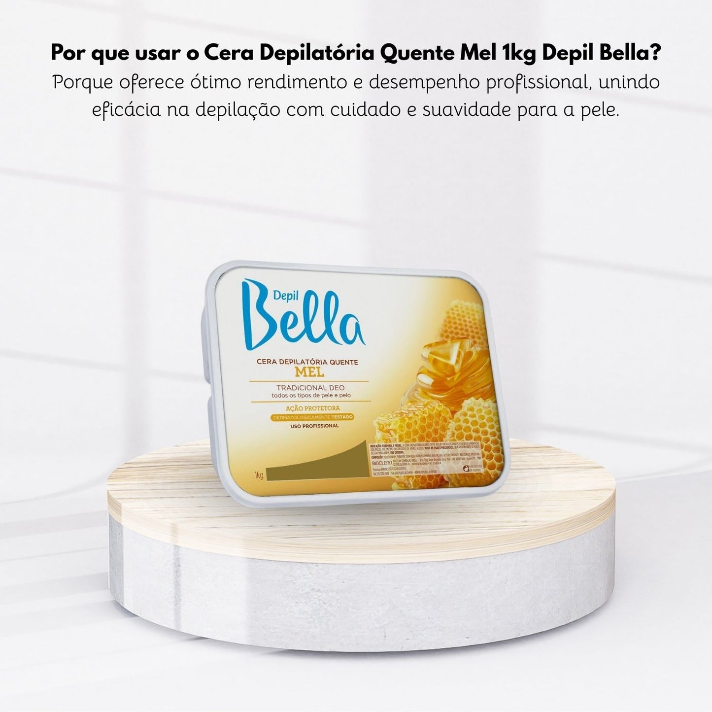 Cera Depilatória Depil Bella Mel 1000 g