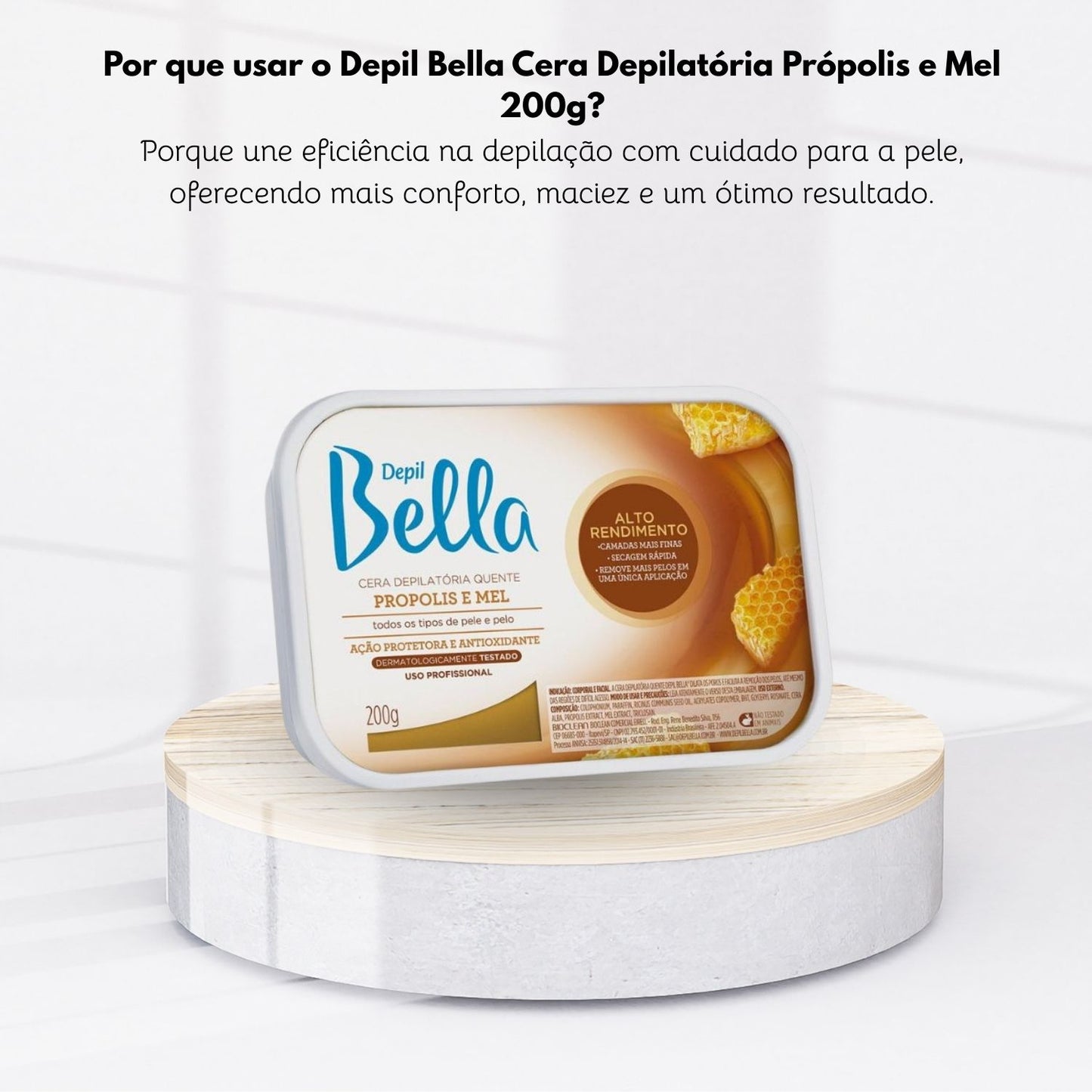 Cera Depilatória Depil Bella Própolis e Mel 200 g