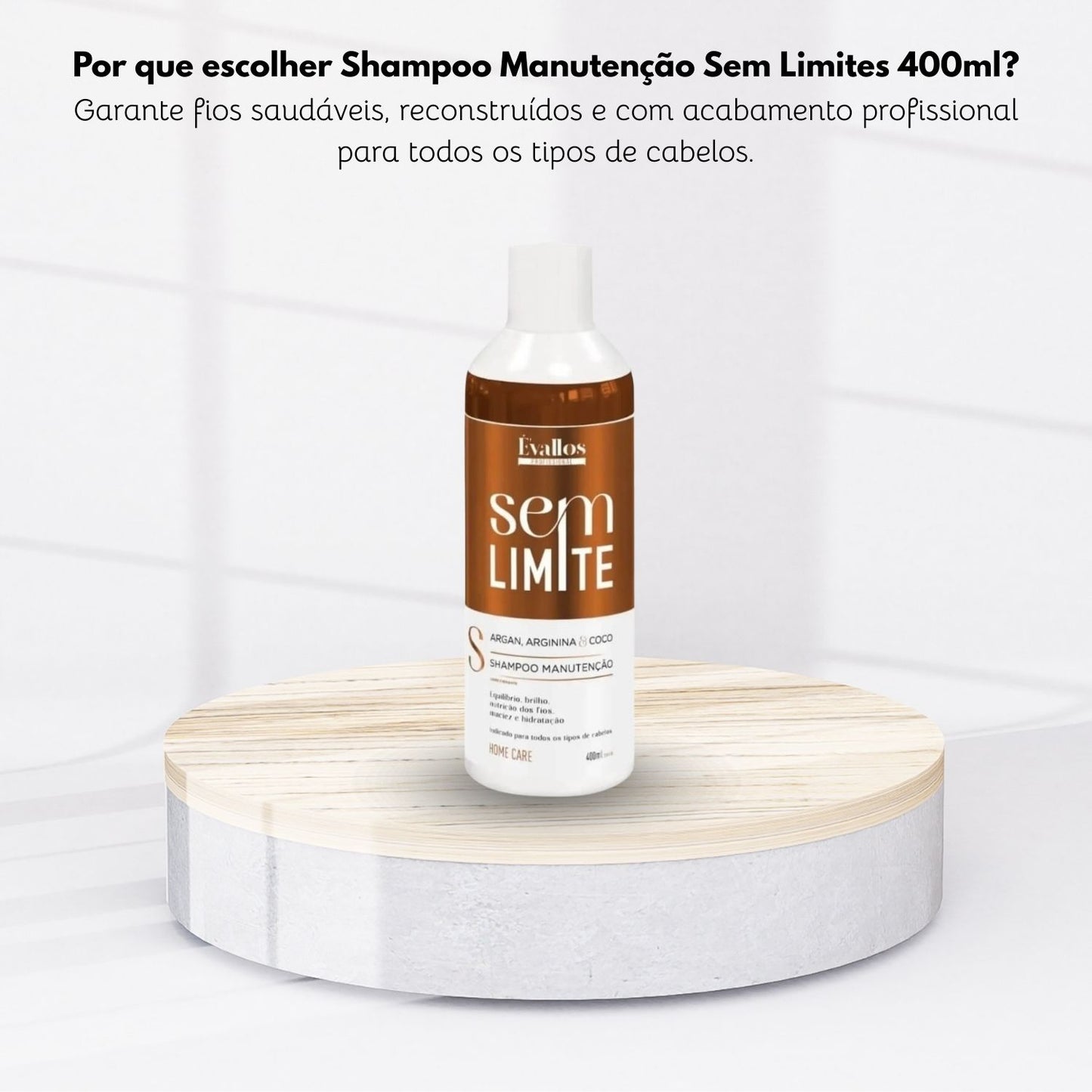 Shampoo Évallos Manutenção Sem Limite 400 ml