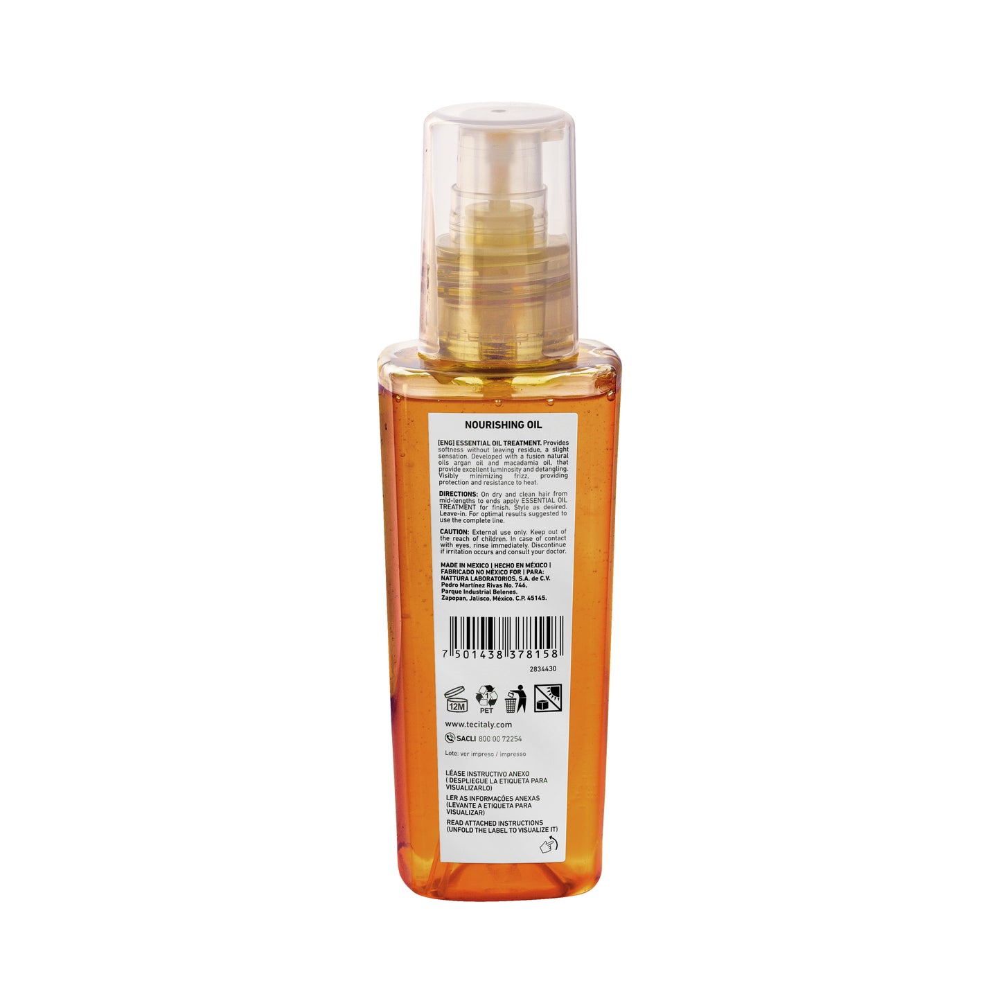 Óleo Capilar Tec Italy Essential Oil Treatment 125 ml