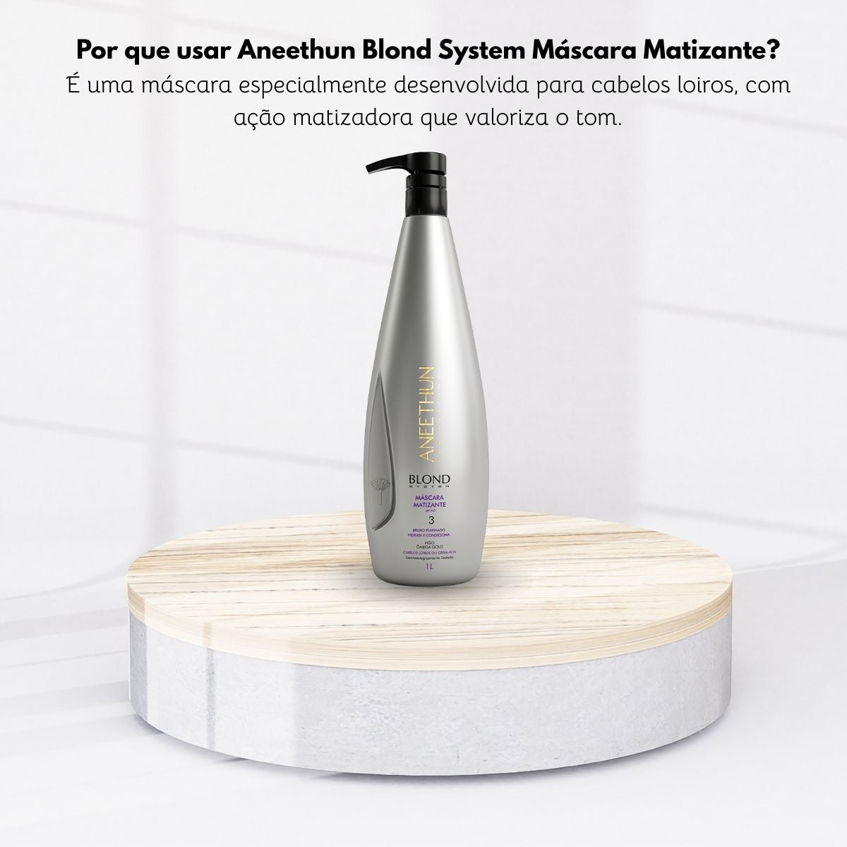 Shampoo Aneethun Blond Matizador 1 Litro