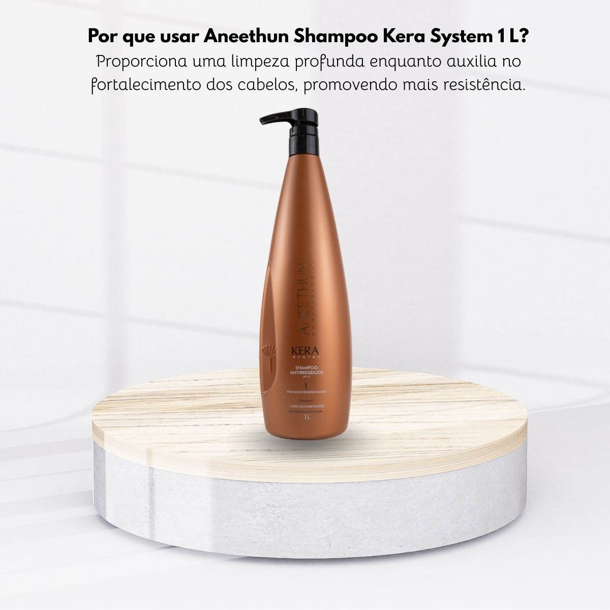 Shampoo Aneethun Kera Reestruturante 1 Litro