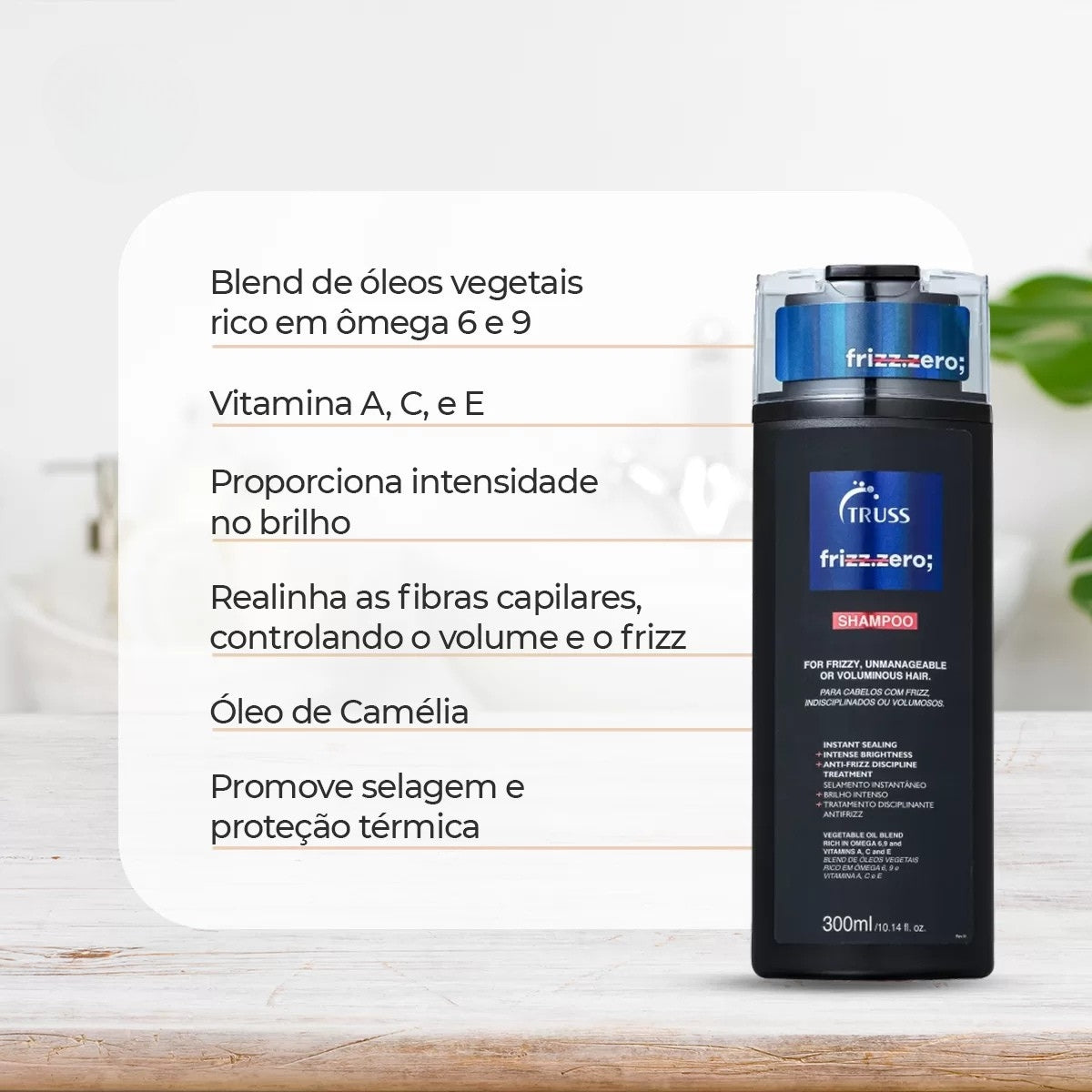 Kit Truss Frizz Zero Shampoo 300 ml + Condicionador 300 ml