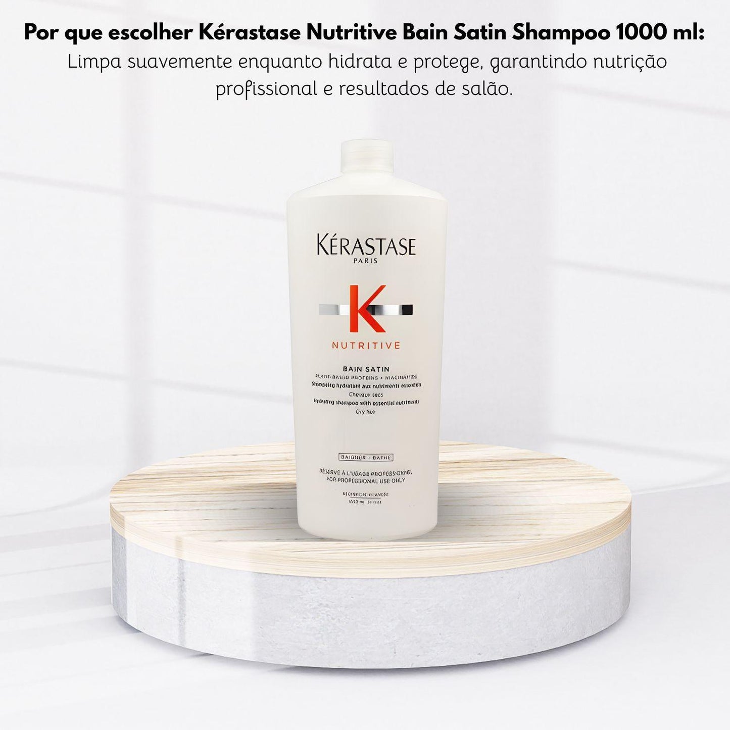 Shampoo Kérastase Nutritive Bain Satin Shampoo Hidratante 1 Litro