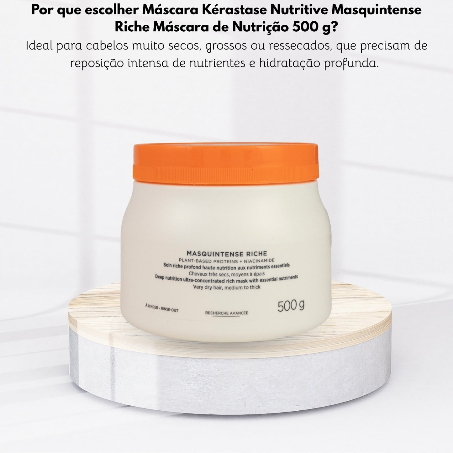Máscara Kérastase Nutritive Masquintense Riche Máscara de Nutrição 500 g