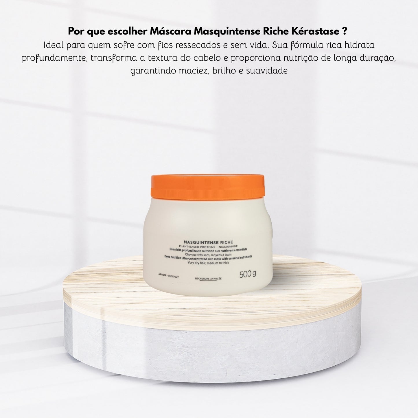 Máscara Kérastase Nutritive Masquintense Riche Máscara de Nutrição 500 g