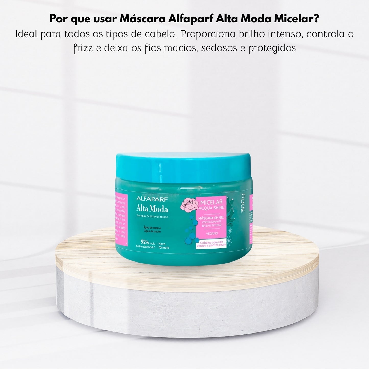 Máscara Alfaparf Alta Moda Micelar Acqua Shine Gel 300 g