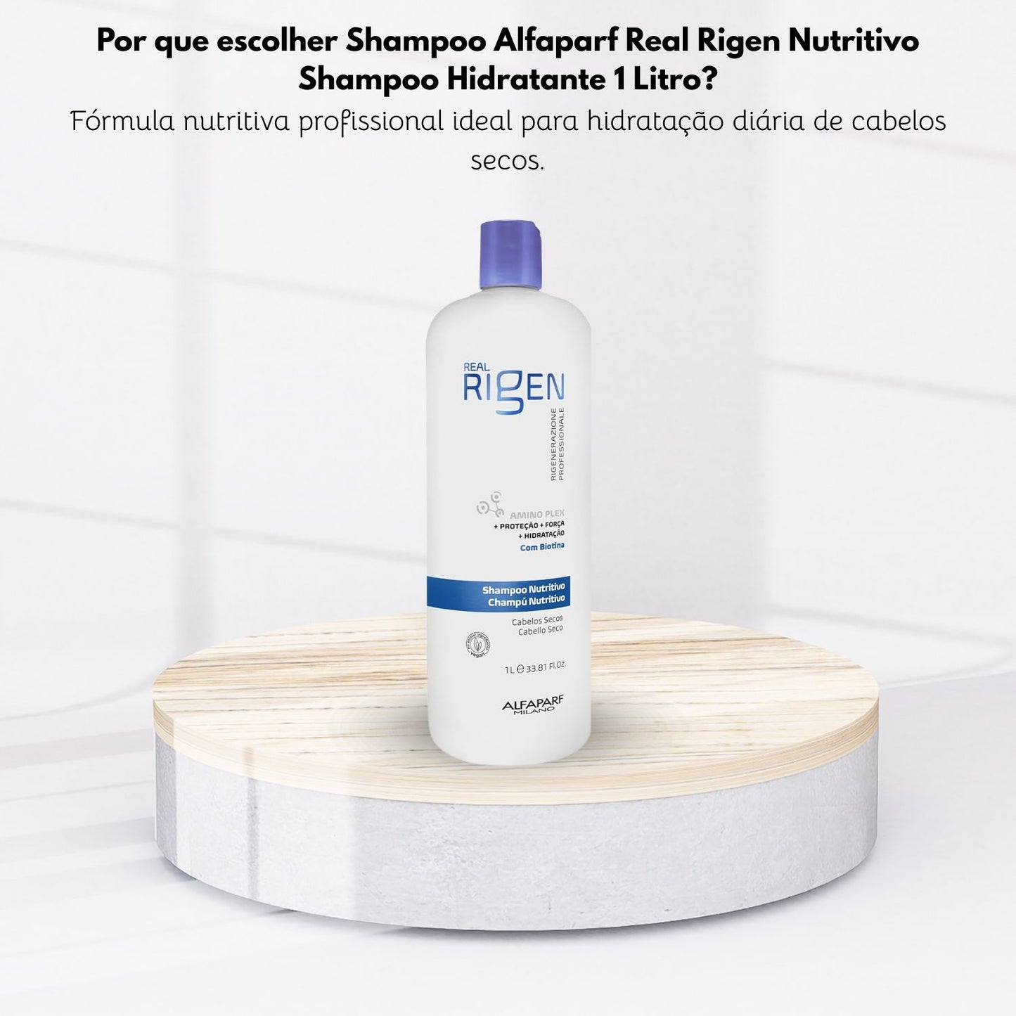 Shampoo Alfaparf Real Rigen Nutritivo Shampoo Hidratante 1 Litro