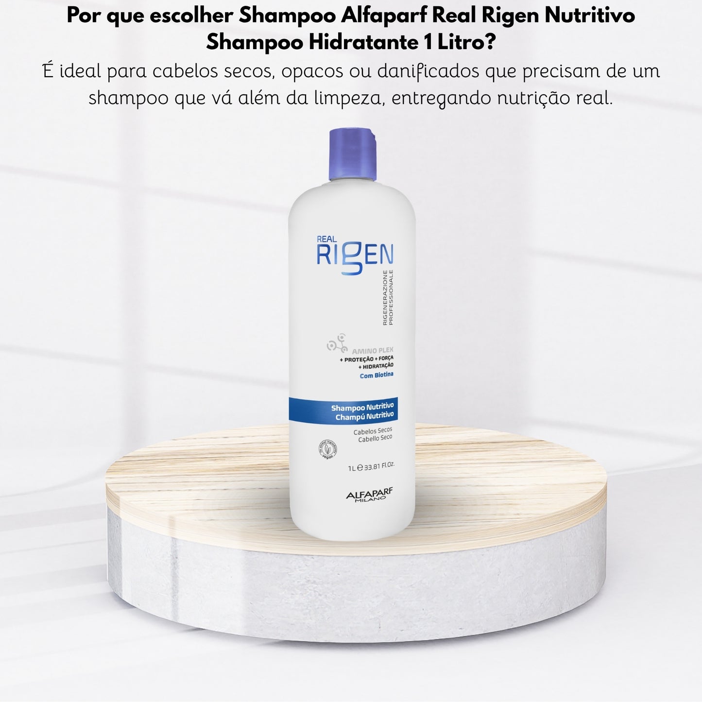 Shampoo Alfaparf Real Rigen Nutritivo Shampoo Hidratante 1 Litro