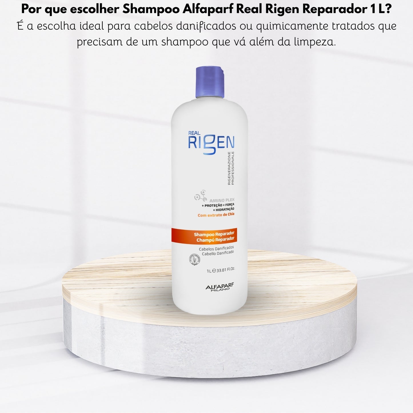 Shampoo Alfaparf Real Rigen Reparador 1 Litro