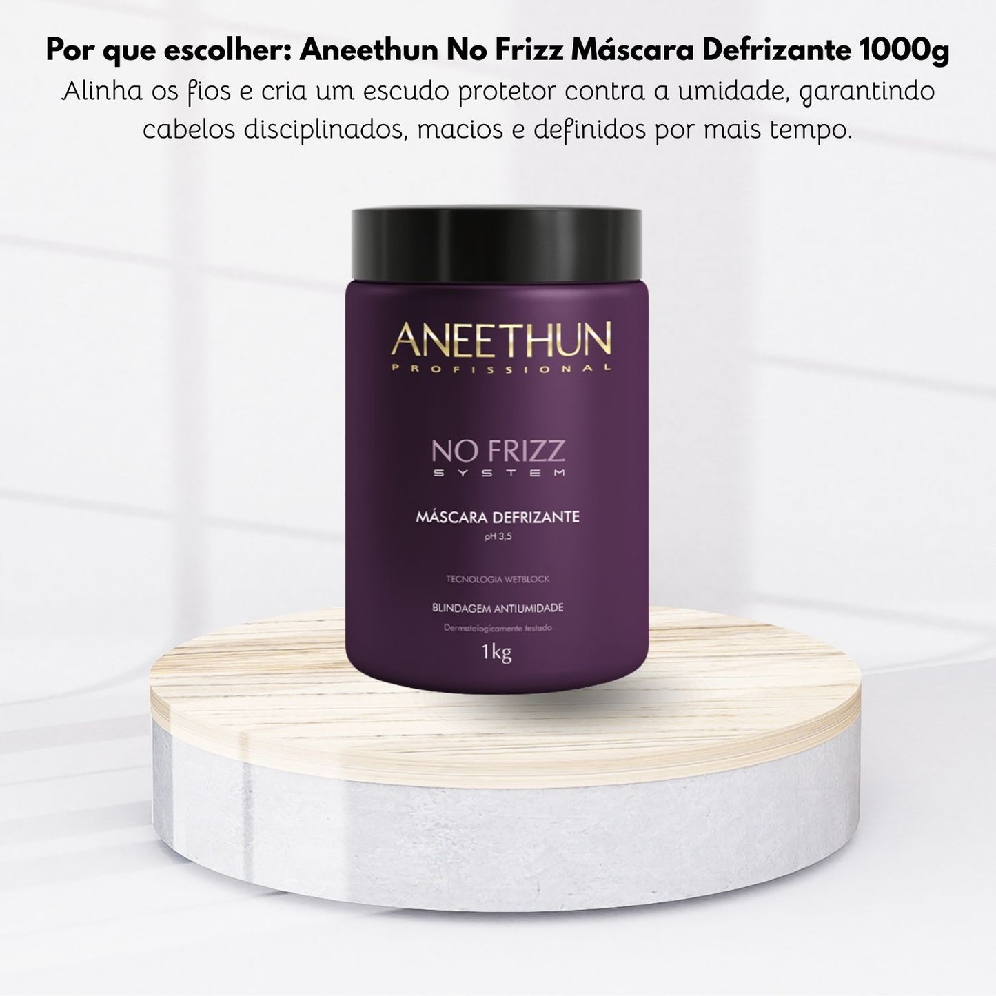 Máscara Aneethun No Frizz Defrizante 1000 g