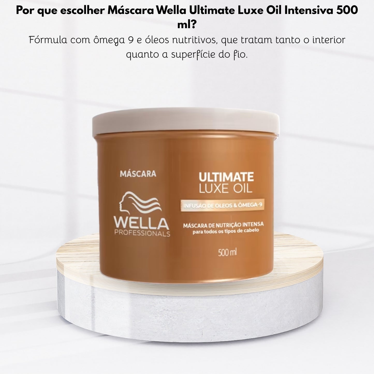 Máscara Wella Ultimate Luxe Oil Intensiva 500 ml
