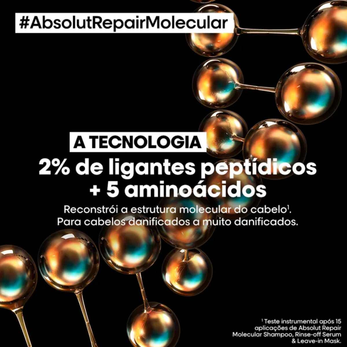 Shampoo Loreal Absolut Repair Molecular 300 ml