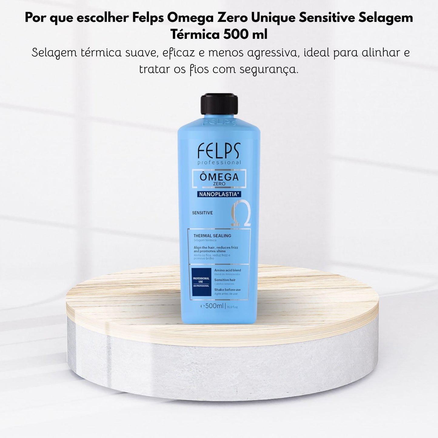 Progressiva Felps Omega Zero Unique Sensitive Selagem Térmica 500 ml