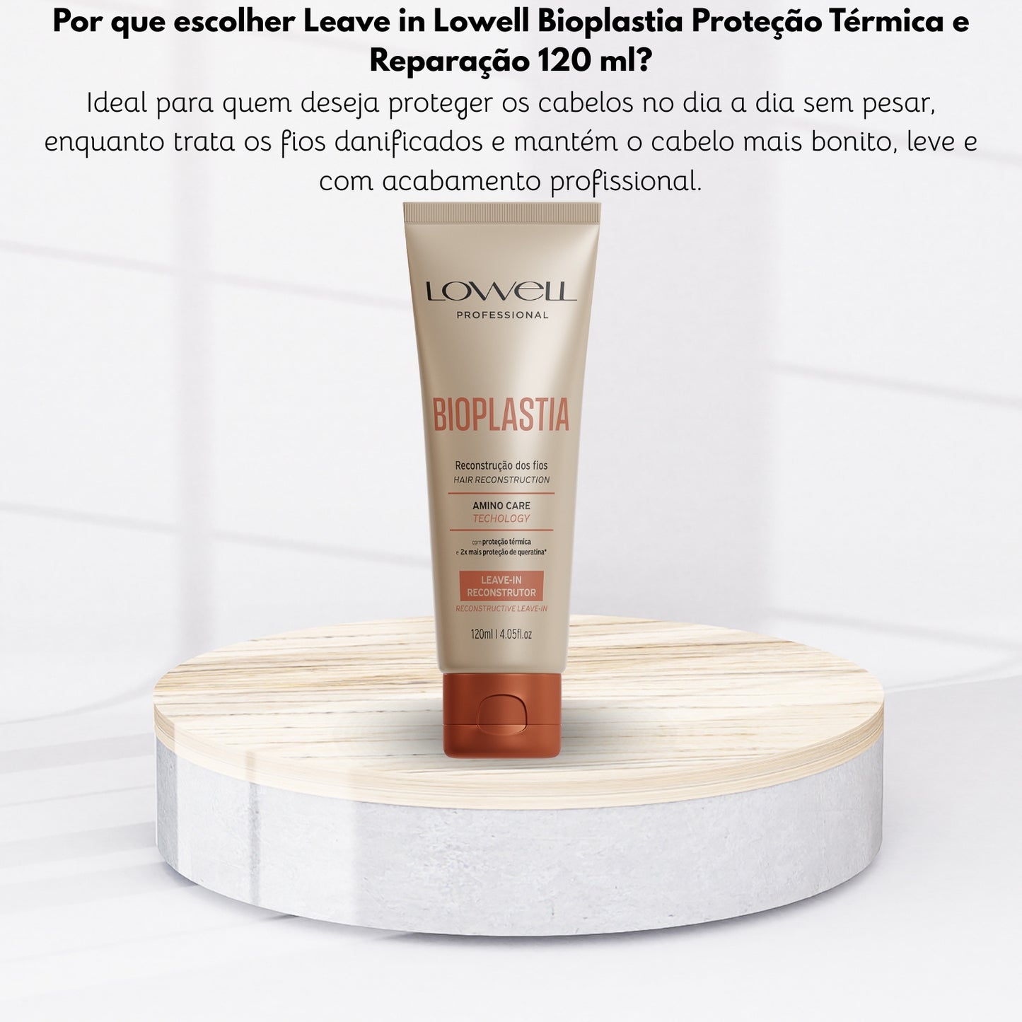 Leave in Lowell Bioplastia Proteção Térmica e Reparação 120 ml