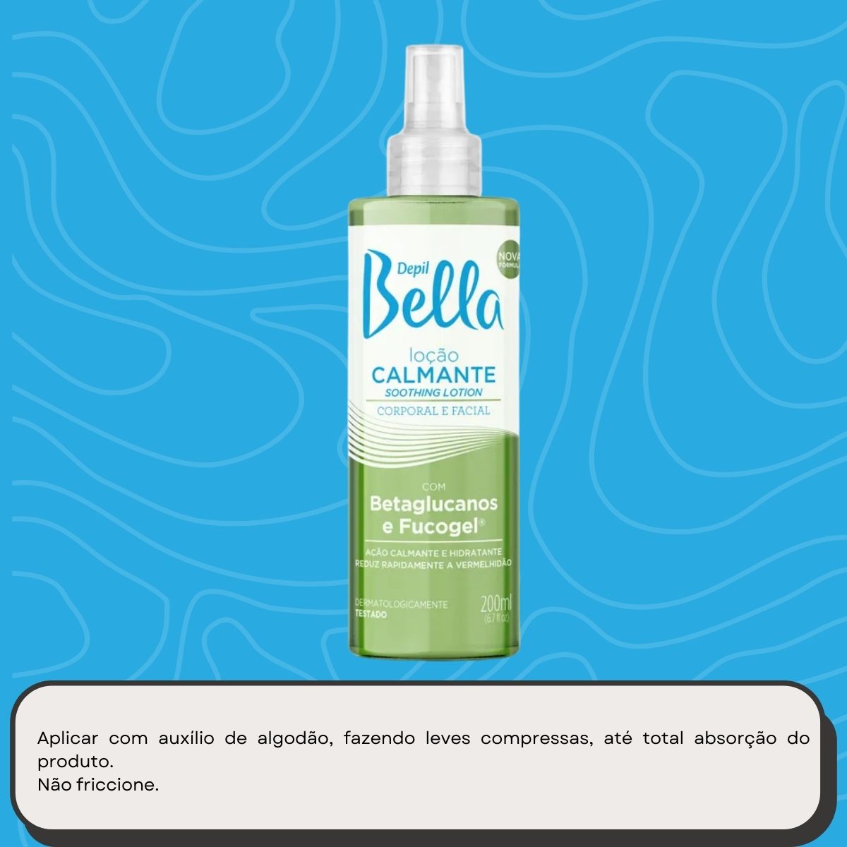 Depil Bella Loção Calmante Corporal e Facial 200 ml