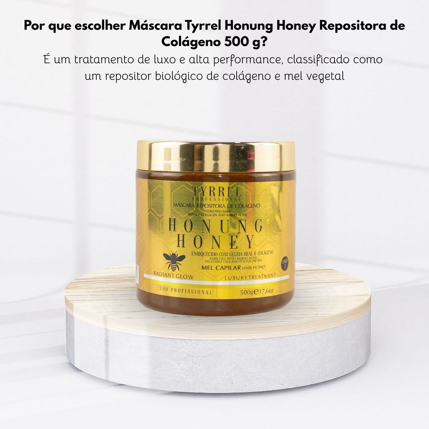 Máscara Tyrrel Honung Honey Repositora de Colágeno 500 g