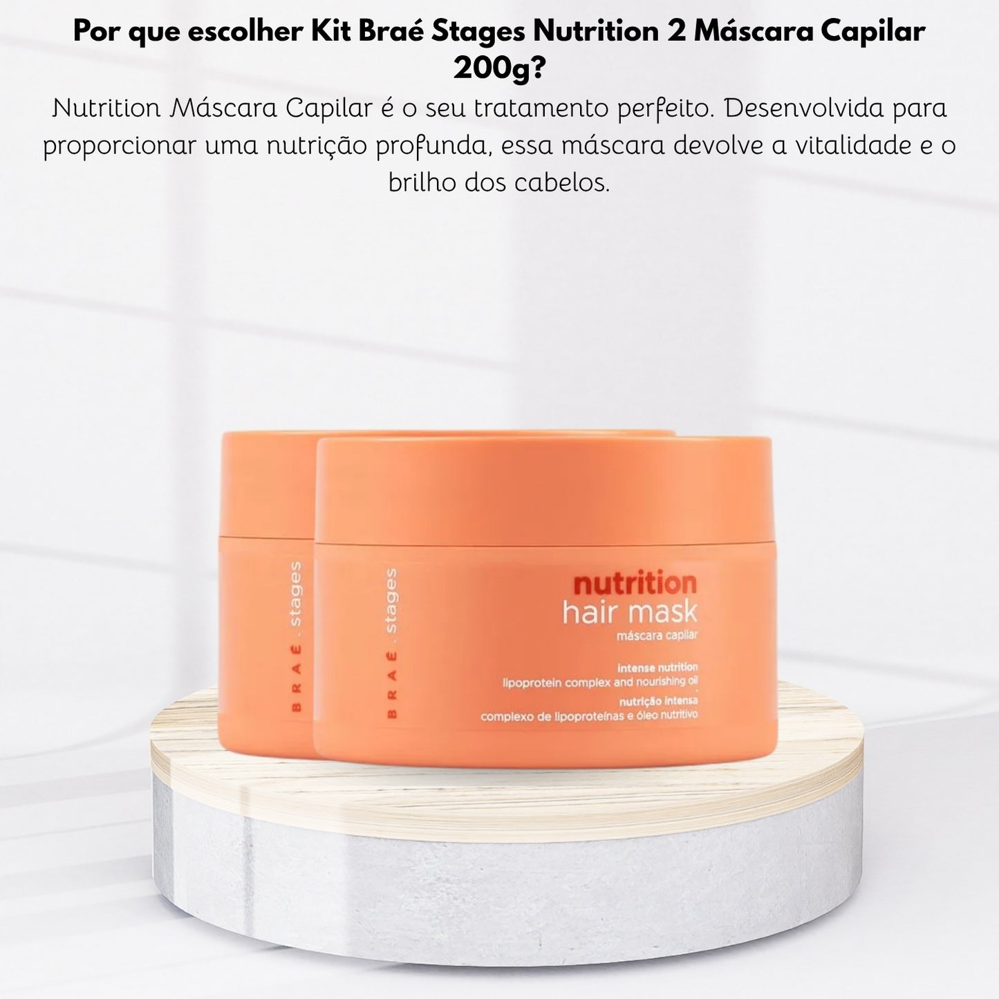 Kit Braé Stages Nutrition 2 Máscara Capilar 200 g