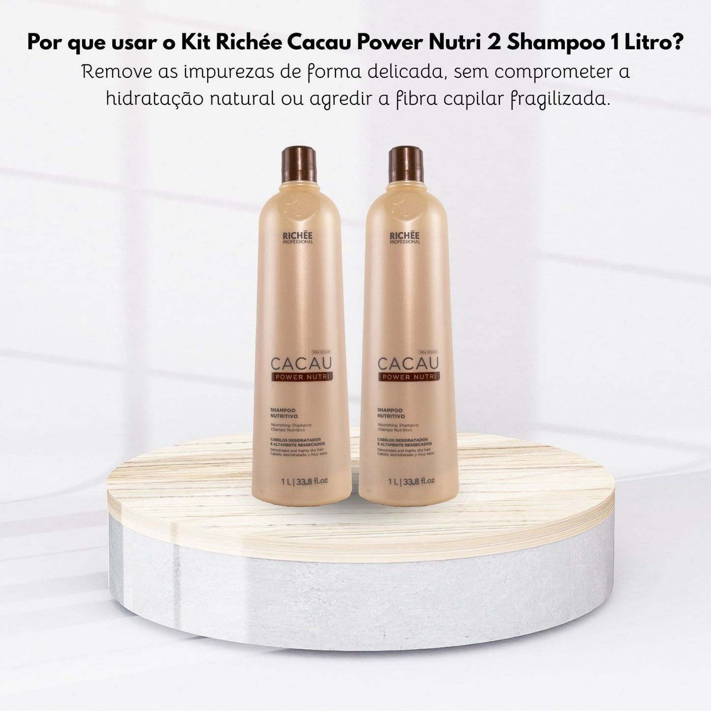 Kit Richée Cacau Power Nutri 2 Shampoo 1 Litro