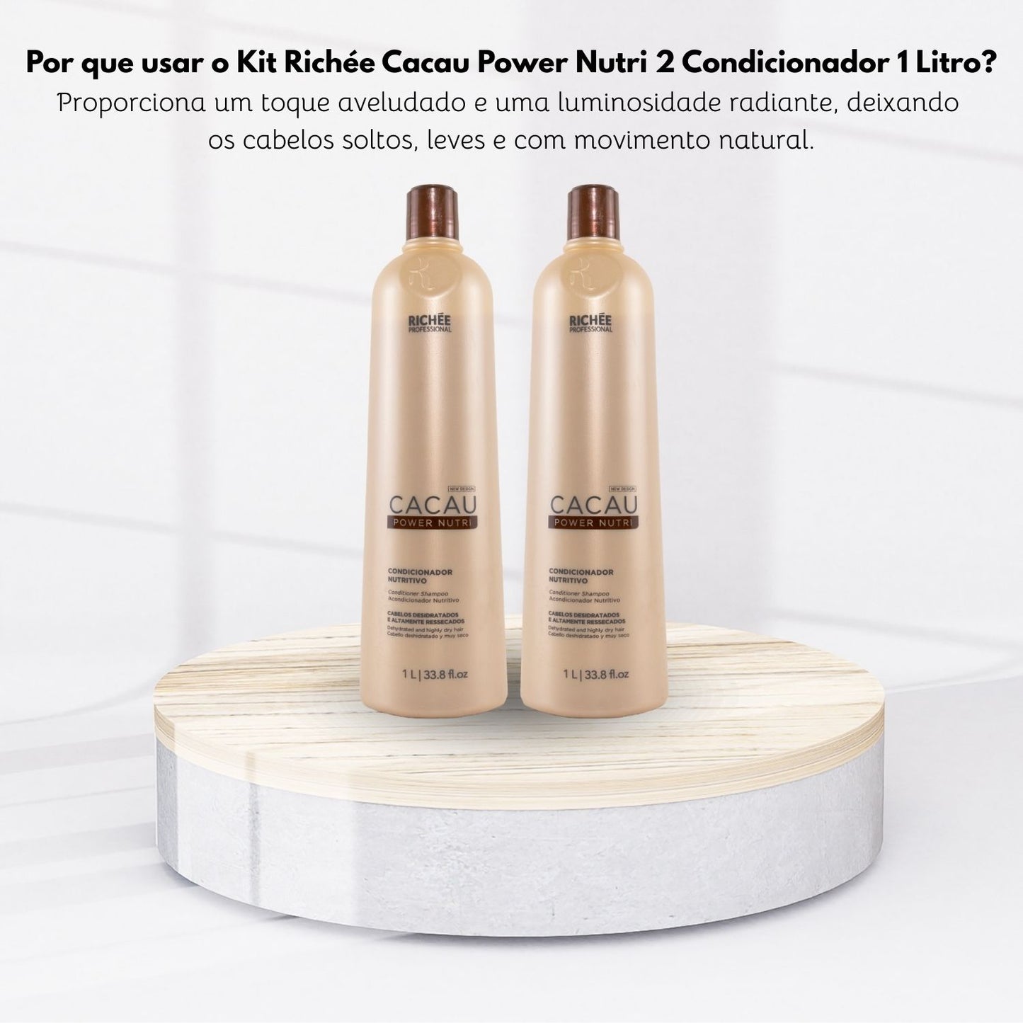 Kit Richée Cacau Power Nutri 2 Condicionador 1 Litro