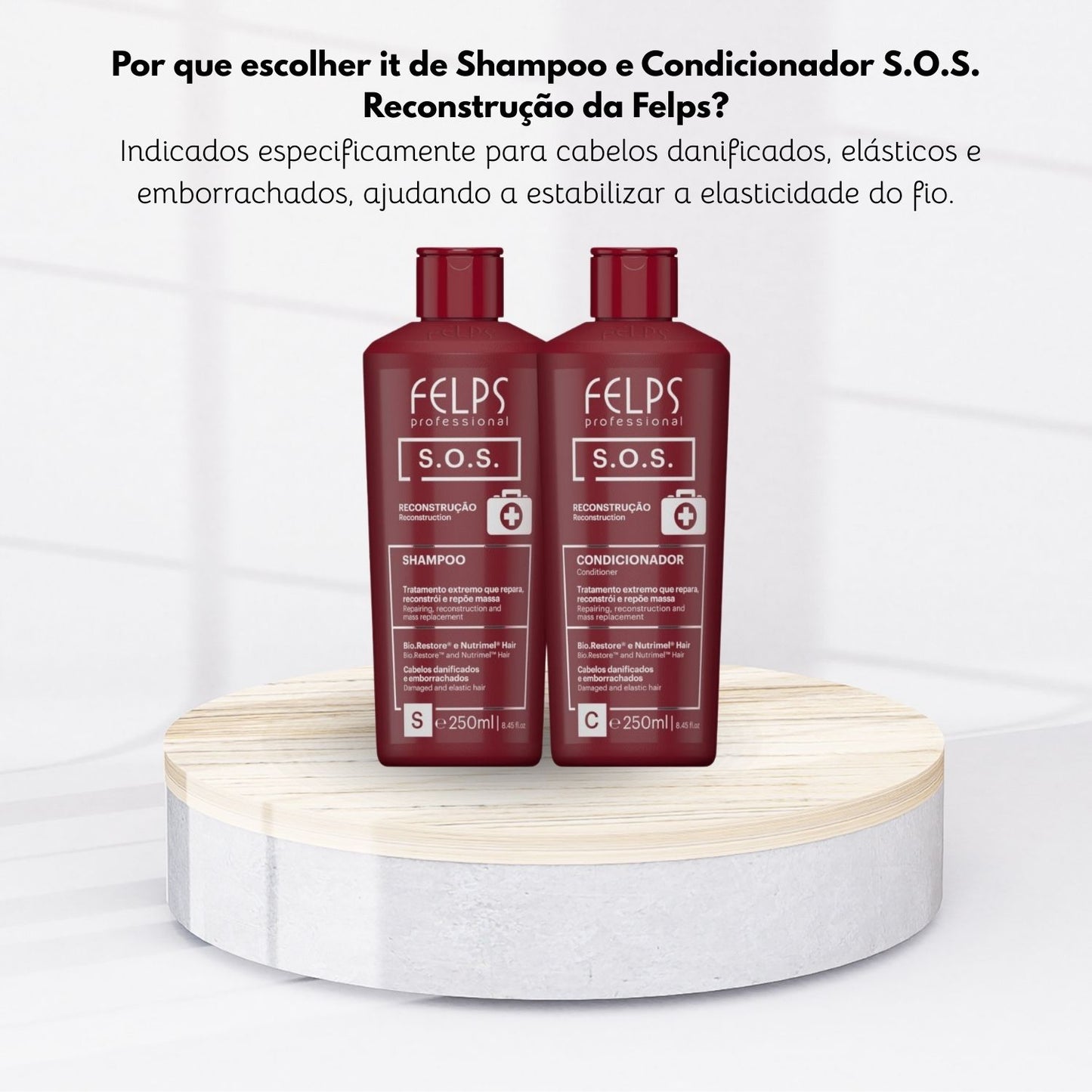 Kit Felps S.O.S Shampoo + Condicionador (2 x 250 ml)