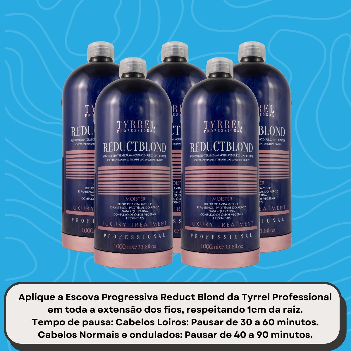 Kit Tyrrel Reductblond 5 Alinhamento Térmico 1 Litro