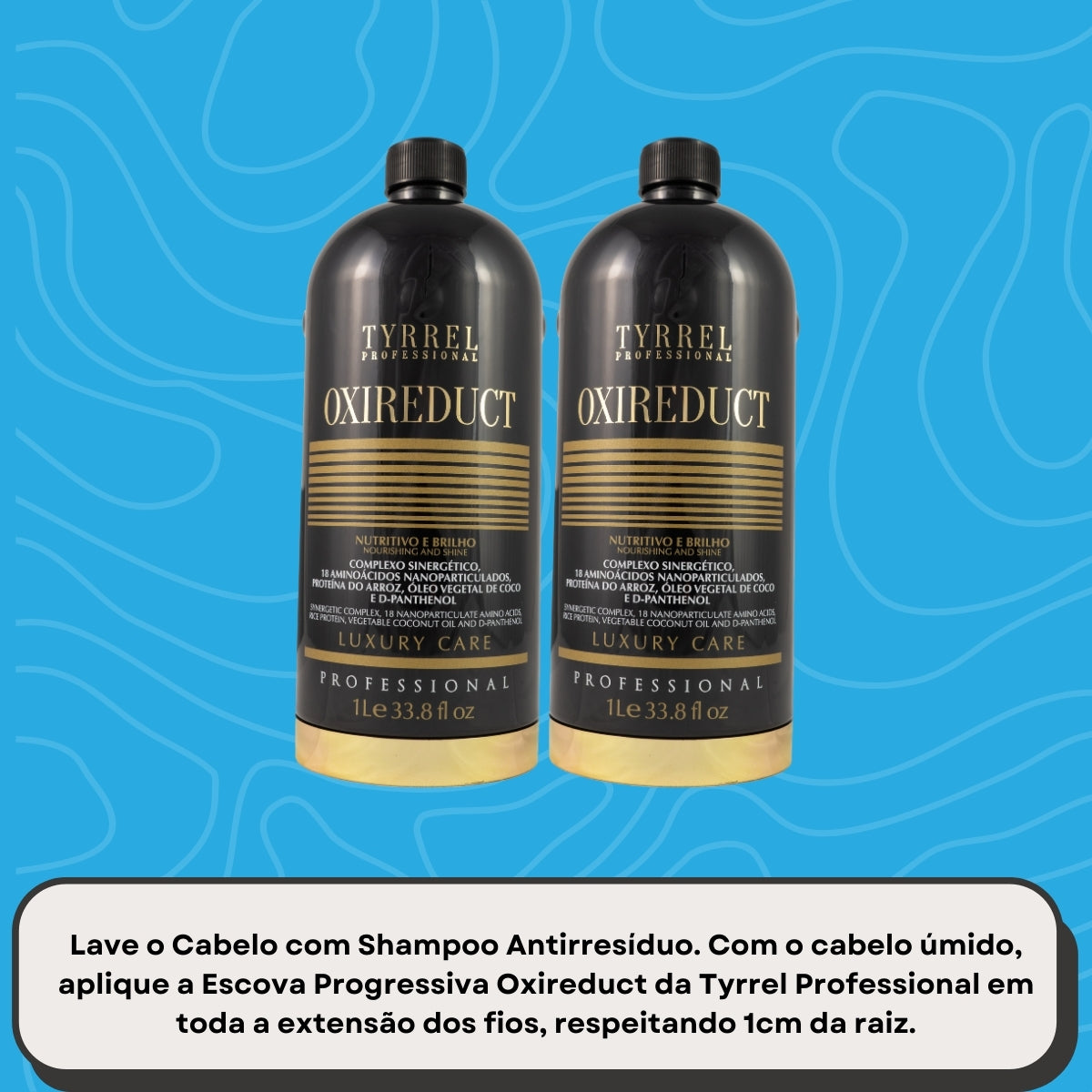 Kit Tyrrel Oxireduct 2 Escova Progressiva 1 Litro