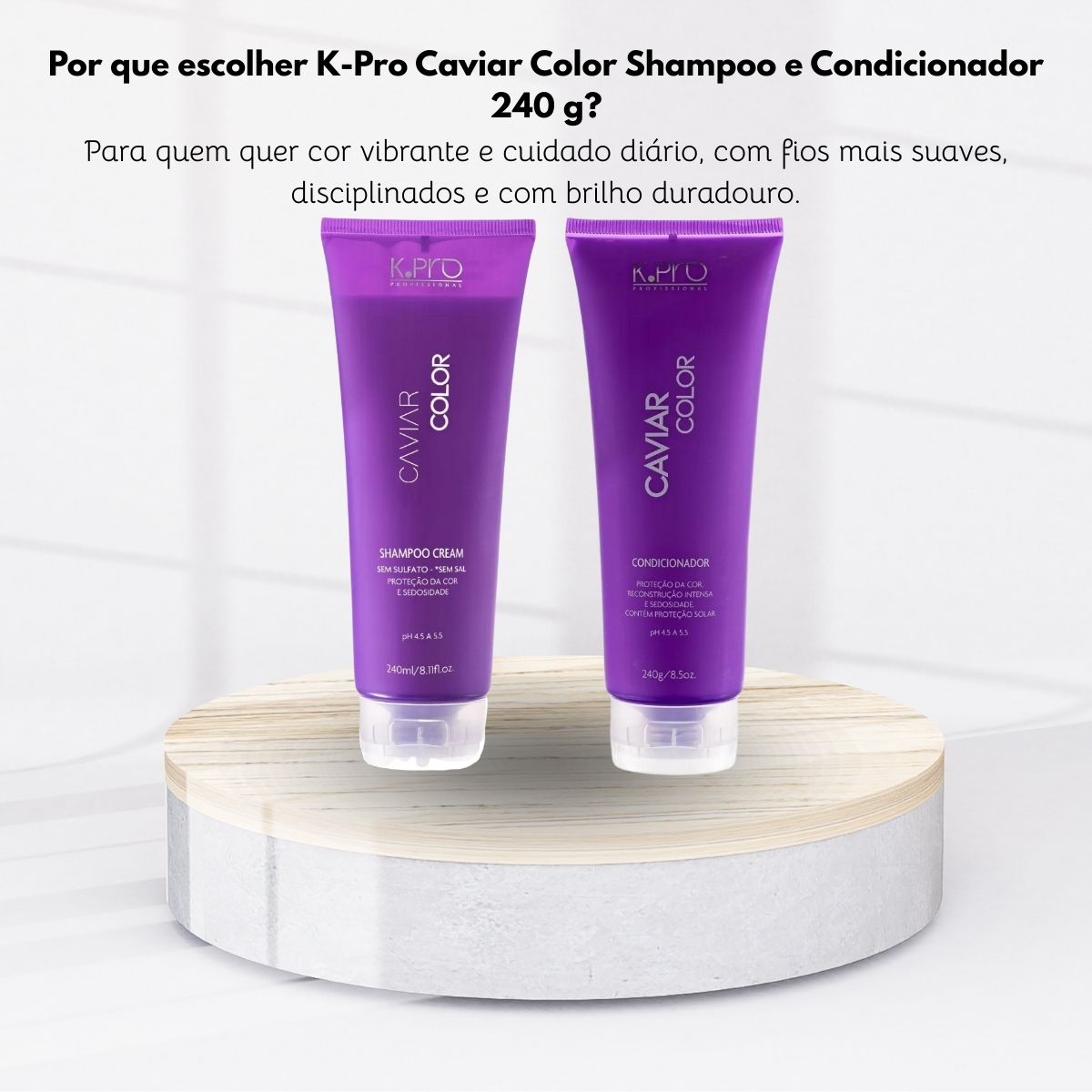 Kit K.Pro Caviar Color Shampoo + Condicionador 240 g