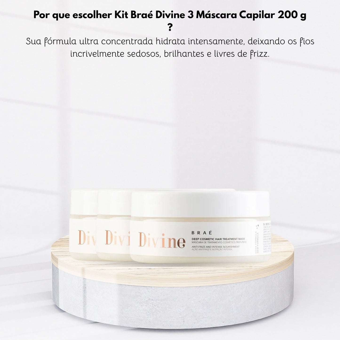 Kit Braé Divine 3 Máscara Capilar 200 g