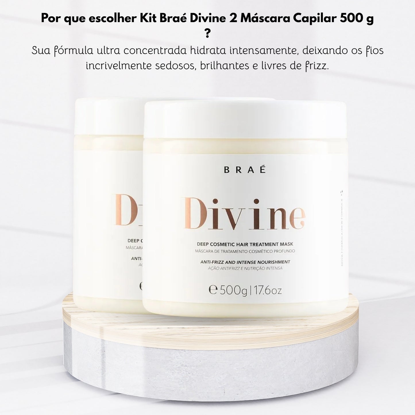 Kit Braé Divine 2 Máscara Capilar 500 g