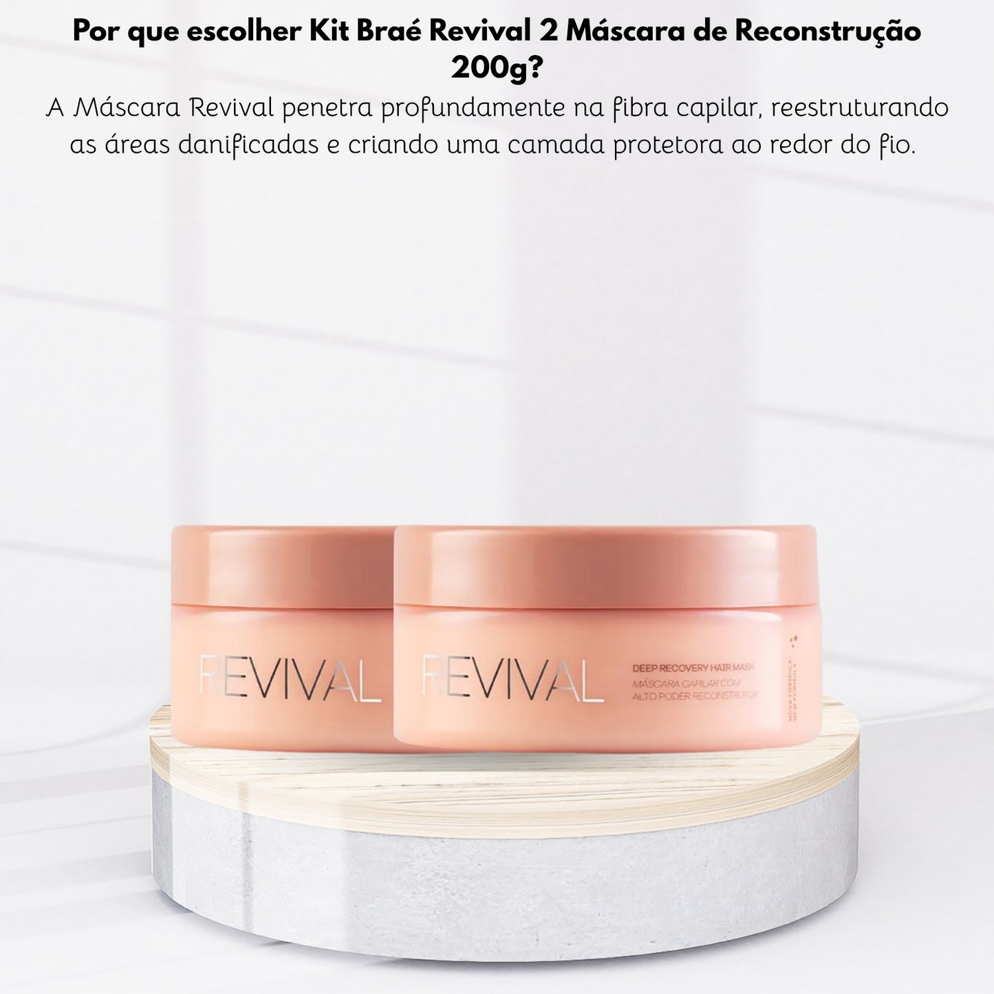 Kit Braé Revival 2 Máscara de Reconstrução 200 g