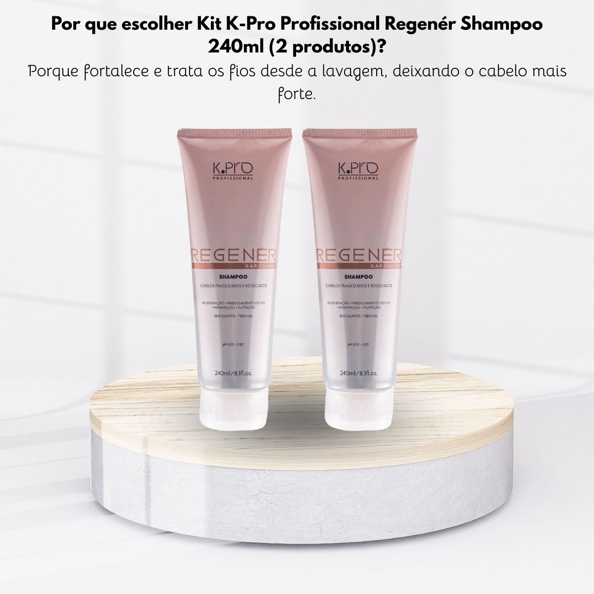 Kit K.Pro Regenér 2 Shampoos 240 ml