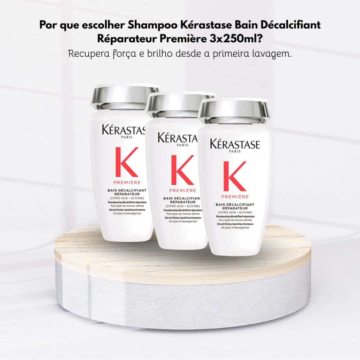Kit Kérastase Première Bain Décalcifiant 3 Shampoo 250 ml