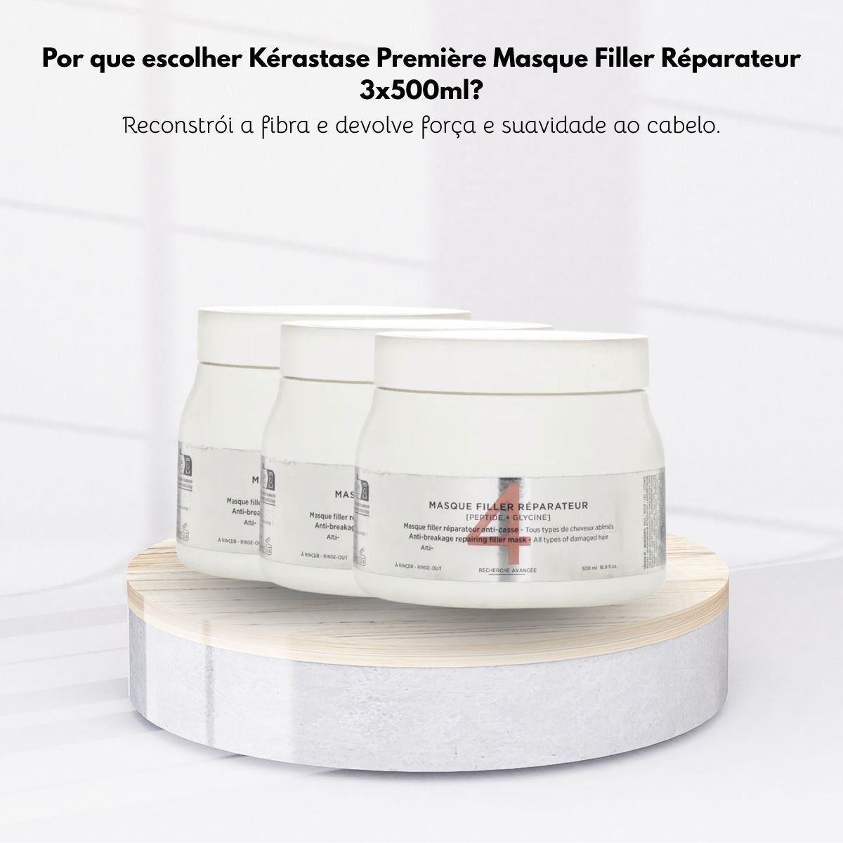 Kit Kérastase Première Filler Réparateur 3 Máscara 500 ml