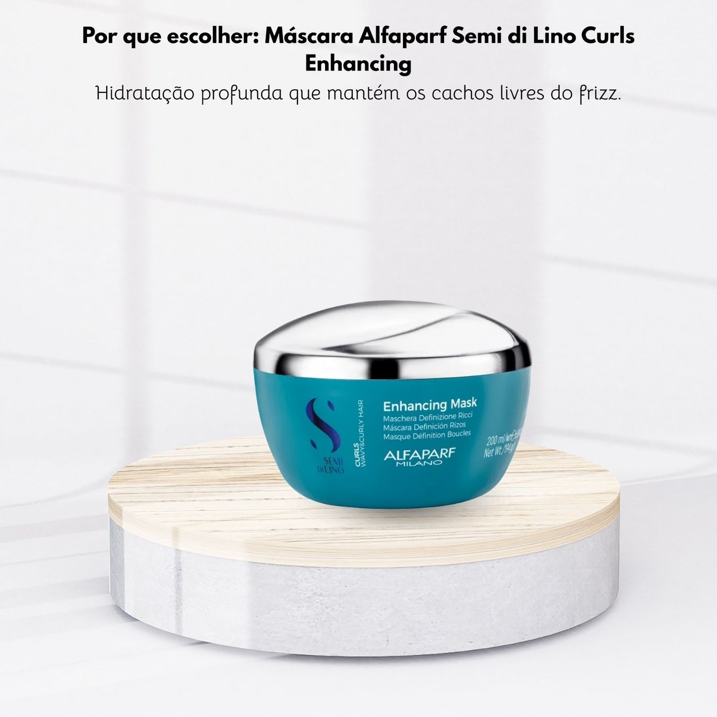 Kit Alfaparf Semi di Lino Curls Home Care (4 Produtos)