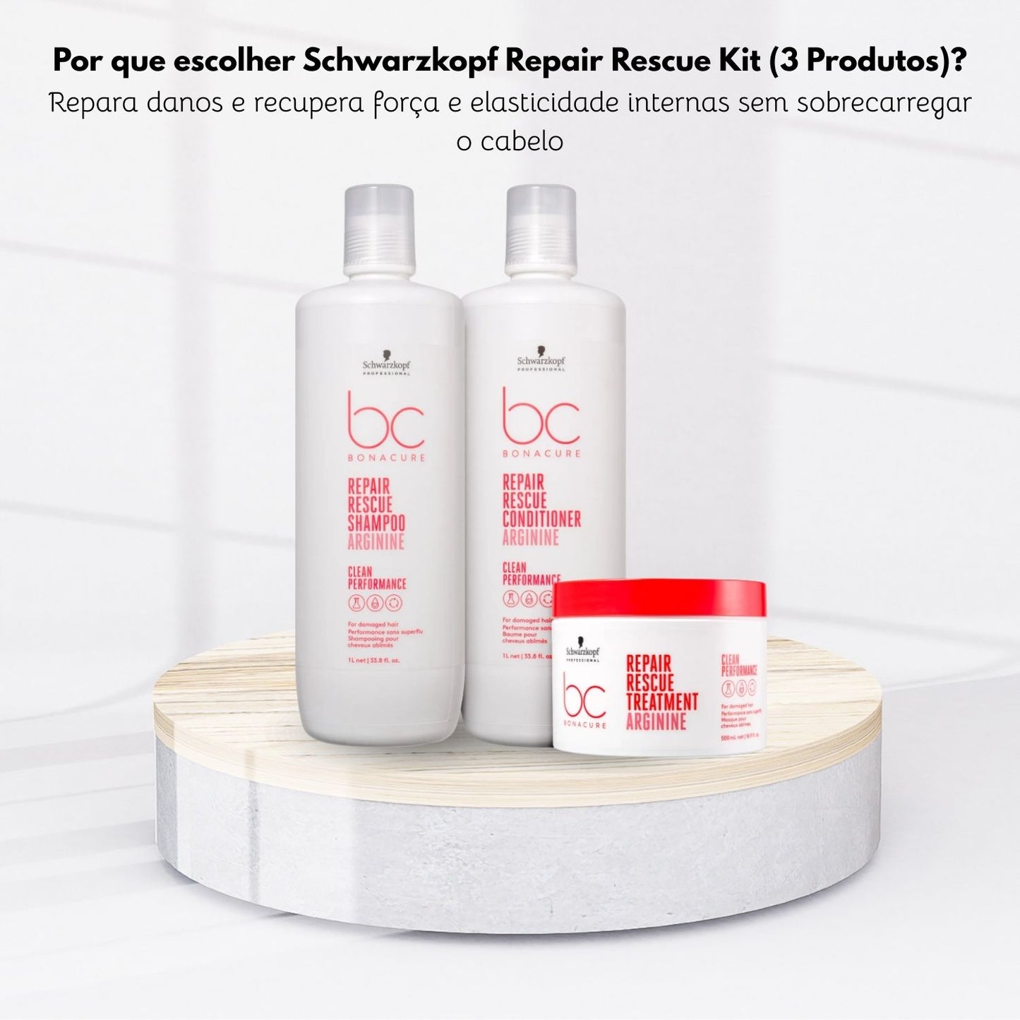 Kit Schwarzkopf Repair Rescue (3 Produtos)