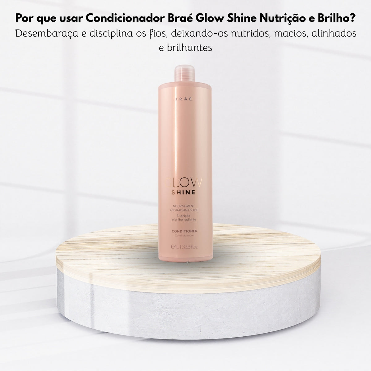 Condicionador Braé Glow Shine Nutrição e Brilho 1 Litro