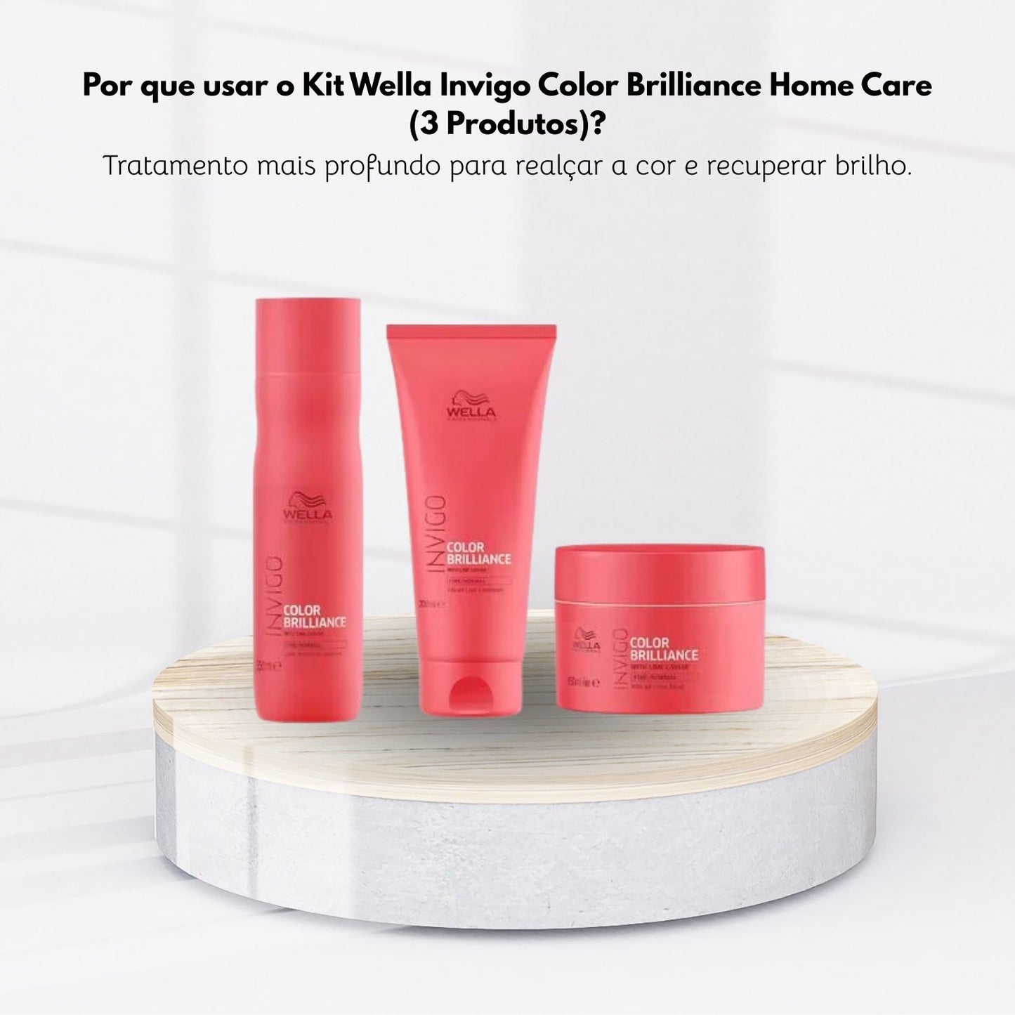 Kit Wella Invigo Color Brilliance Home Care (3 Produtos)