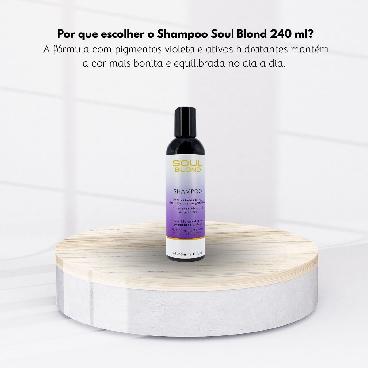 Shampoo Soul Blond Para Cabelos Loiros Descoloridos 240 ml