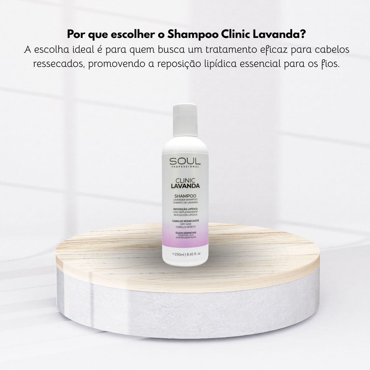 Shampoo Soul Clinic Oleos Essenciais Lavanda 240 ml