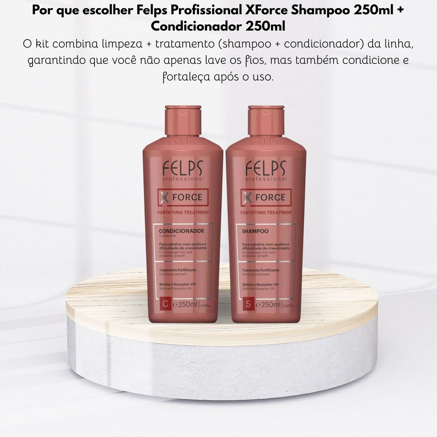 Kit Felps XForce Shampoo 250 ml + Condicionador 250 ml