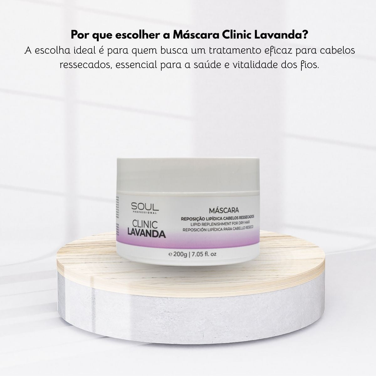 Máscara Soul Clinic Oleos Essenciais Lavanda 200 g