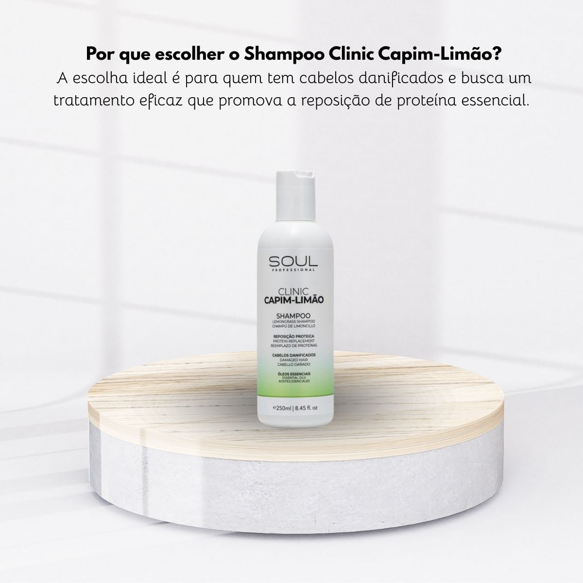 Shampoo Soul Clinic Oleos Essenciais Capim Limão 240 ml