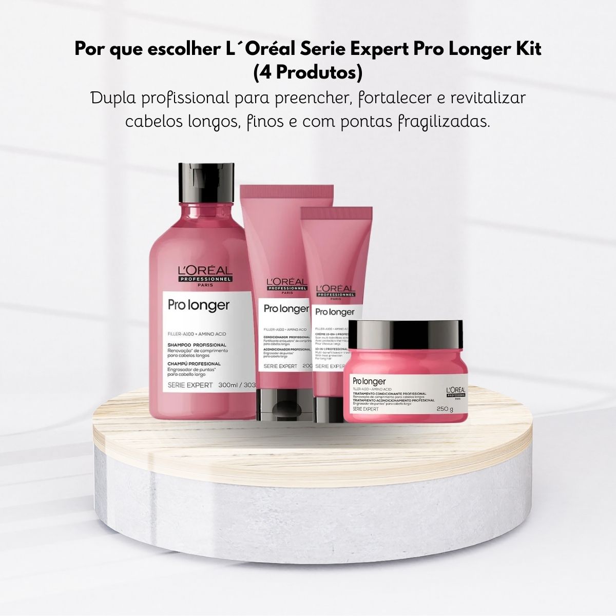 Kit Loreal Serie Expert Pro Longer Home Care (4 Produtos)