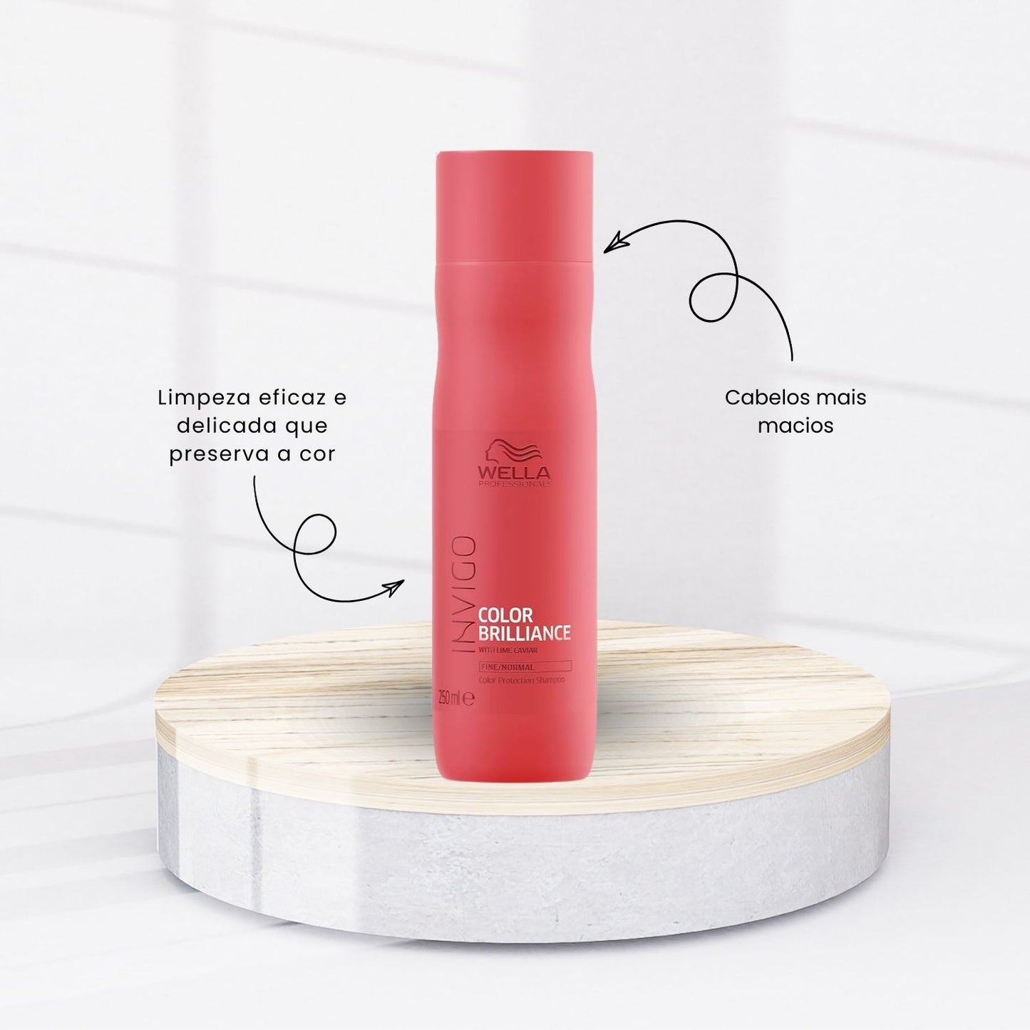 Kit Wella Invigo Color Brilliance e Oil Reflections light 30 ml (3 Produtos)